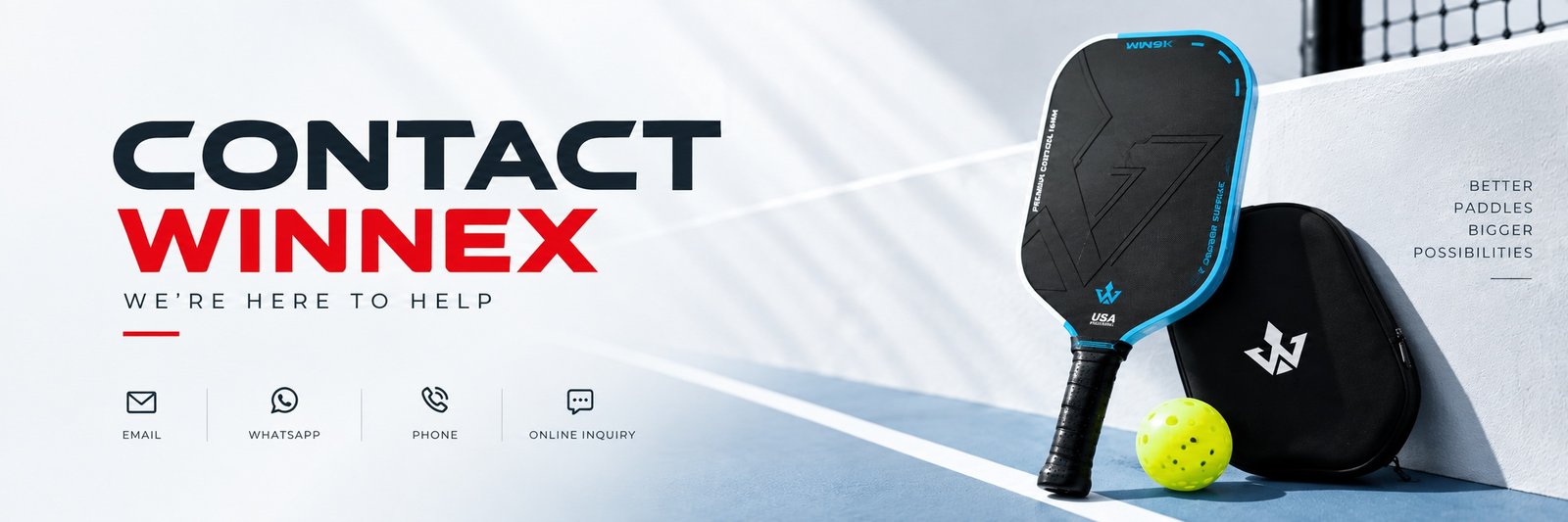 Contact WINNEX: we are here to help — email, WhatsApp, phone and online inquiry