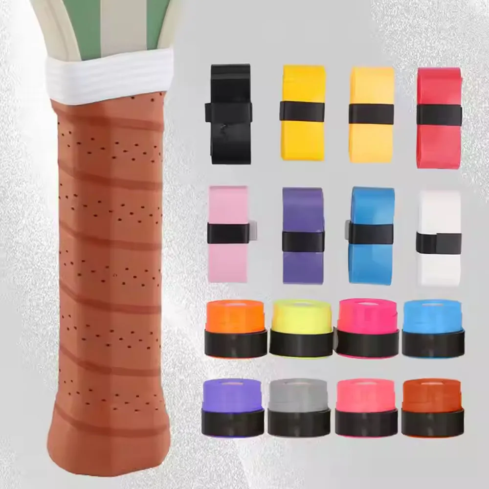 Custom Tennis Overgrip Anti-slip PU Padel Grip Tape Sweat-absorbent Pickleball Paddle Grips Tacky